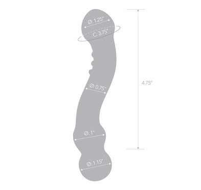 Szklane dildo - Glas Curved G-Spot